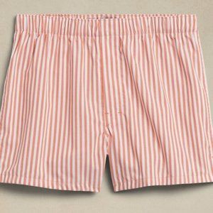 Banana Republic Milagro Orange Striped Organic Cotton Boxer
